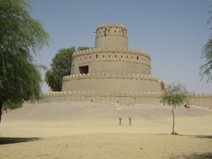 The round tower as seen from the Al Ain garden park.